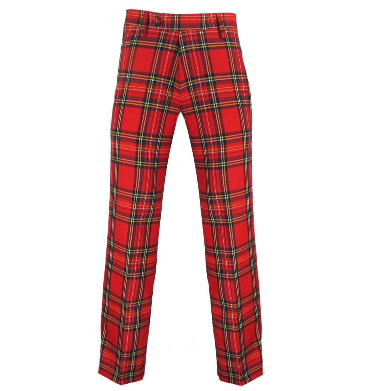 Mens Scottish Black Watch Tartan Trousers 30 - 46 Waist Relaxed Fit | eBay