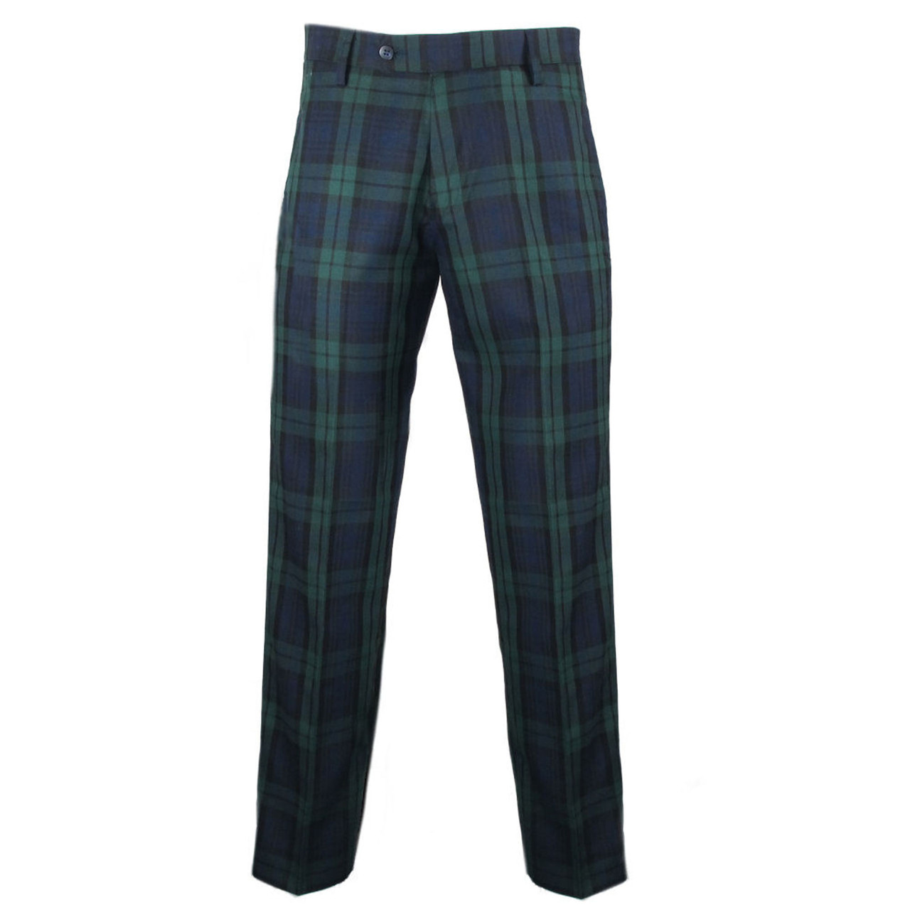 Mens black watch sales plaid pants