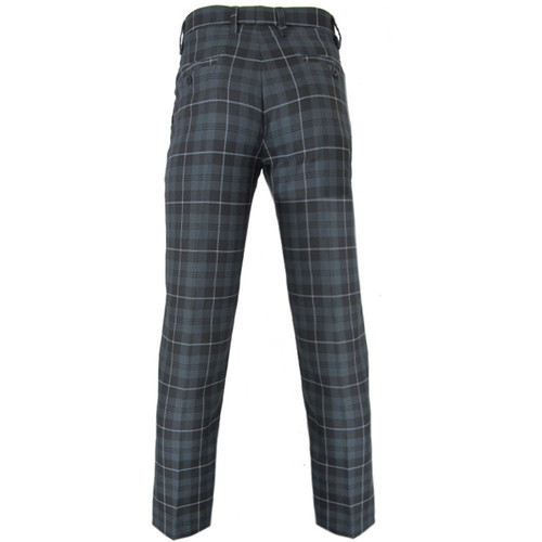 Buy online Blue Check Flat Front Trousers Formal Trouser from Bottom Wear  for Men by Tahvo for ₹1699 at 33% off | 2024 Limeroad.com