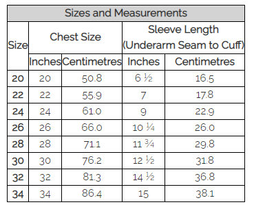 Size Guide | Size Chart | Tartanista Sizes