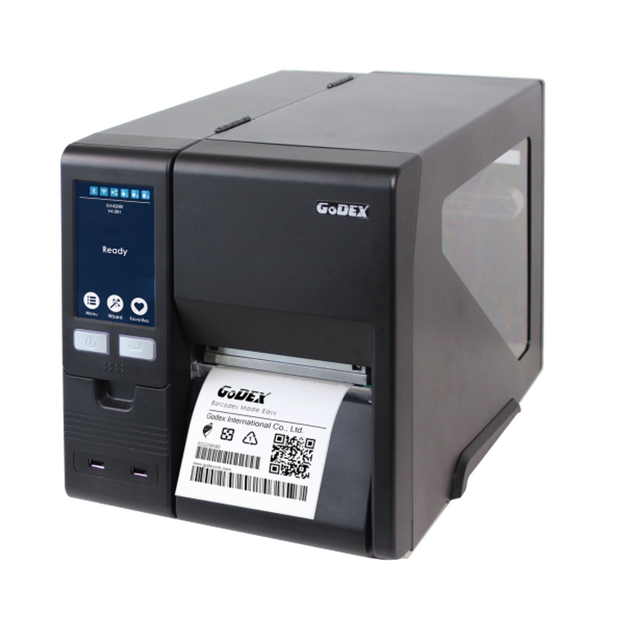 Kan ikke lide ukuelige Arctic Godex GX4600i 4" High Speed Industrial Thermal Transfer Barcode Printer,  600 dpi, 8 ips, USB, Ethernet, 5" Color Touchscreen 011-X6i001-000