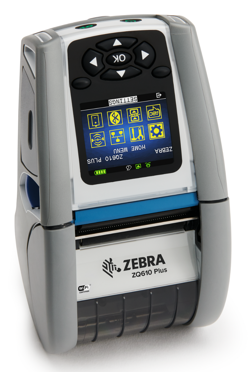 Zebra ZQ61-HUWA004-00 ZQ610 Plus Mobile 2-inch/48mm Healthcare Label  Printer WiFi/Bluetooth/Linered Platen/0.75