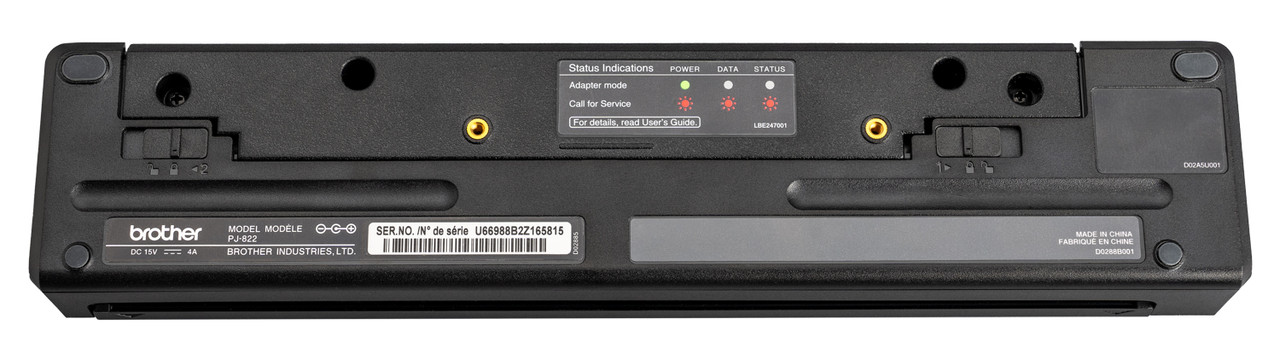 Brother PJ822-VK PockJet 822 Mobile Printer Vehicle Kit USB-C