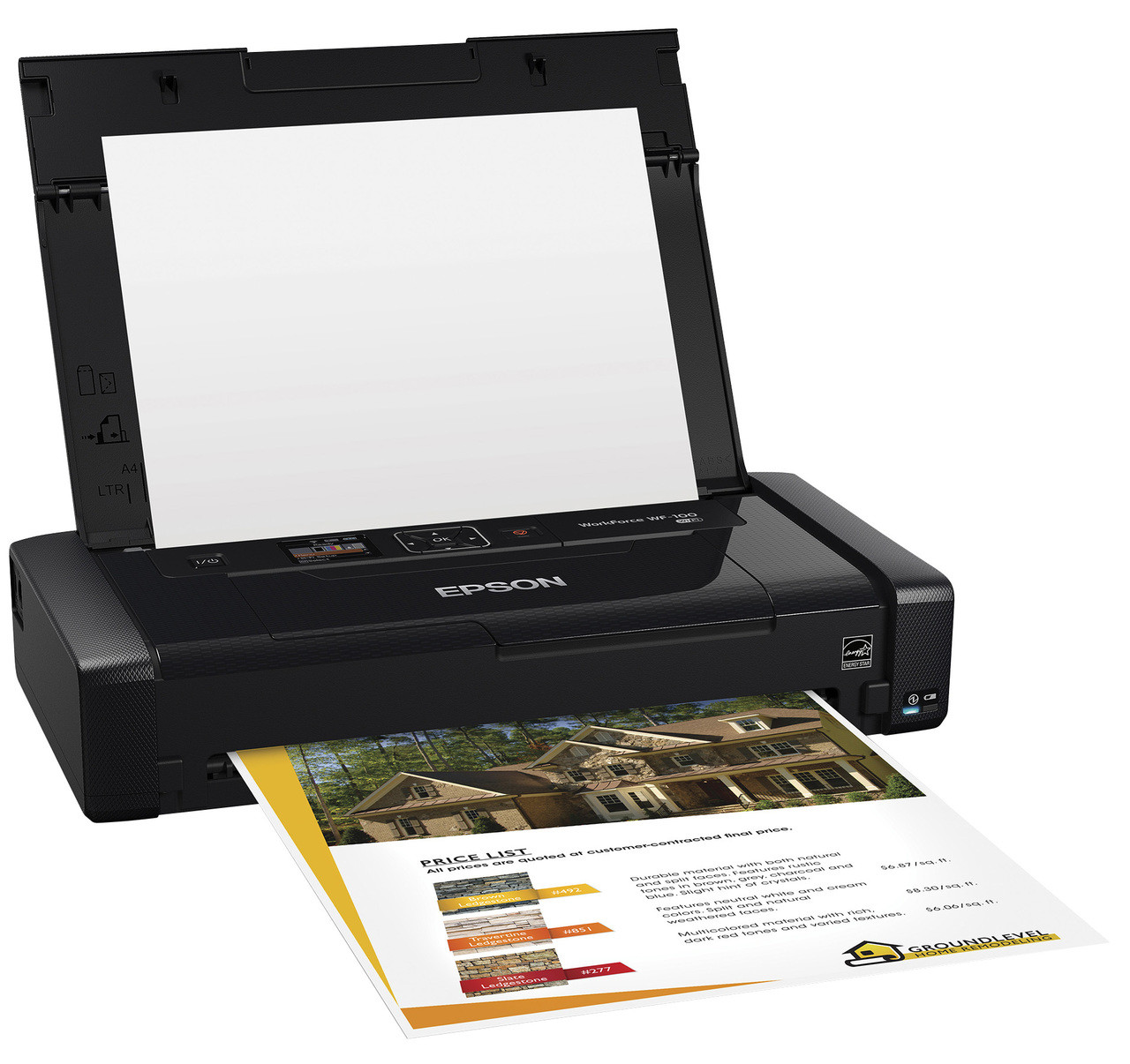 Epson Workforce Wf 100 Portable Printer C11ce05201 6804