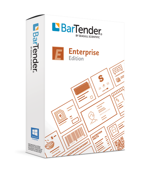 BarTender Enterprise: Application License + 5 Printers  (3 Yr Maintenance) Image 1