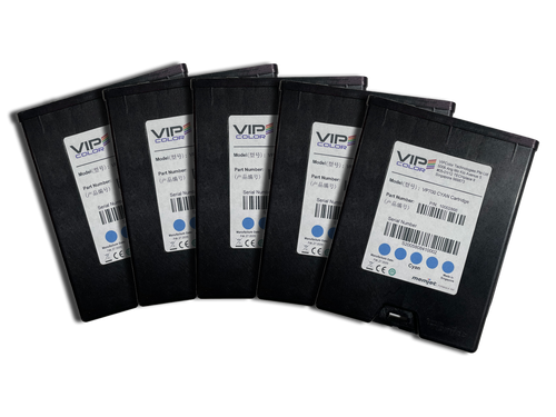 VIPColor VP610/VP700 Cyan Memjet Ink Cartridge - 5 Pack / 250 ml Image 1
