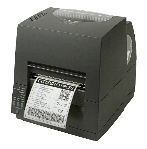 Citizen CL-S621II-ETUBK Barcode Printer | CL-S621 TypeII, DT&TT, 203DPI w/Economy LAN, Gray Image 1