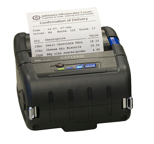 Citizen CMP-30IIBTIUZL Mobile Printer | Mobile Ptr, CMP-30 Type II - Label,  SER & USB, std & iOS BT,  ZPL II*