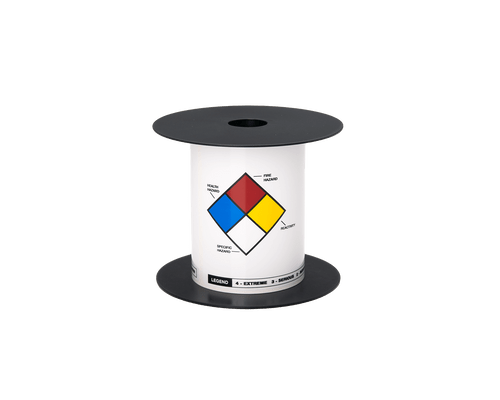 Brother BMSLT46NFPA | 4" x 6 White Die Cut NFPA Color Diamonds Vinyl Thermal Transfer Labels 250/Roll 1' Core Image 1