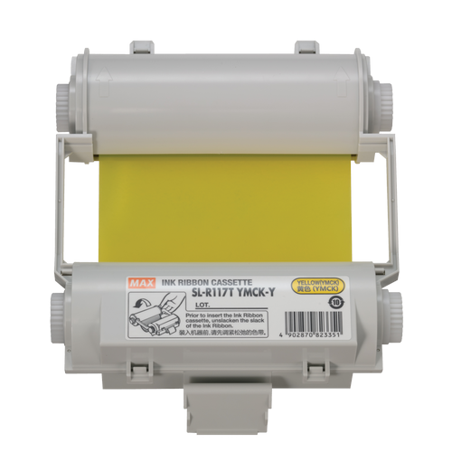 MAX Bepop CPM-100HG SL-R117T CMYK-Y RESIN RIBBON (YELLOW) 100mmx55m