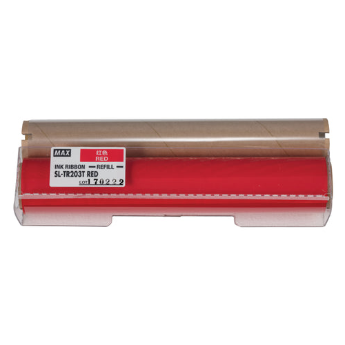 MAX Bepop CPM-200GU SL-TR203T RED RESIN RIBBON REFILL 200mmx50m