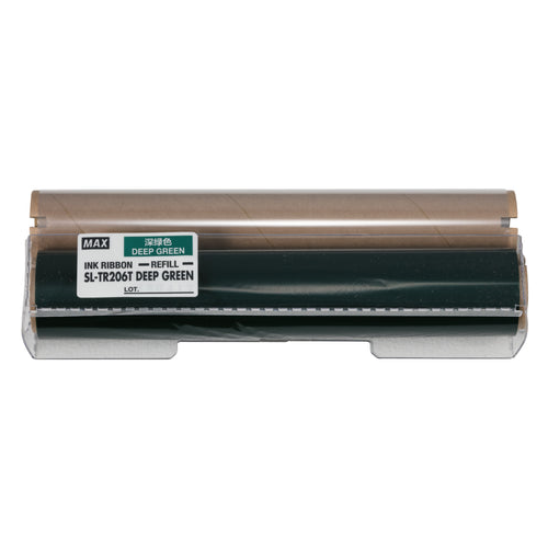 MAX Bepop CPM-200GU SL-TR206T DEEP GREEN RESIN RIBBON REFILL 200mmx50m