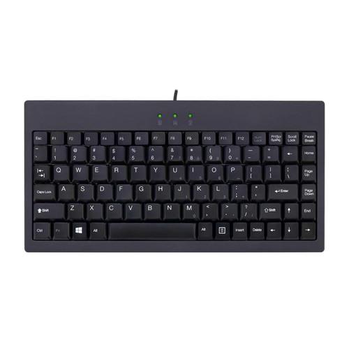 Adesso AKB-110B | Mini USB keyboard w/PS/2 adaptor