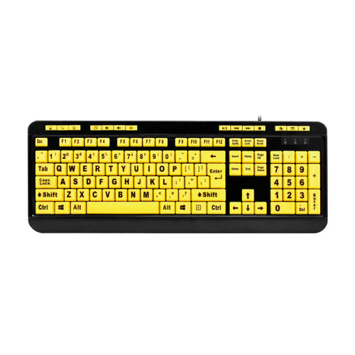 Adesso AKB-132UY | EasyView 4X large print Desktop USB keyb