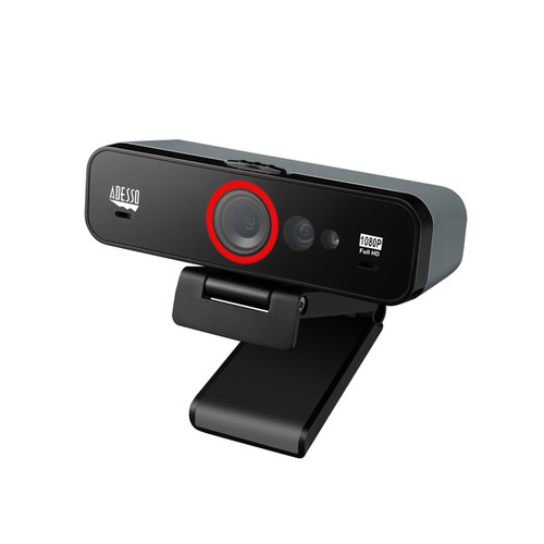 Adesso CYBERTRACKF1 | 1080P Fixed Focus USB webcam with Windows Hello compatibility.
