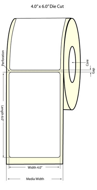 TM-C3500 4" x 6" (1A) Chemical Label 175/Roll