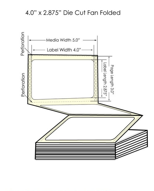 GP-C831 4" x 2.875" Chemical Labels 2400/Carton Image 1