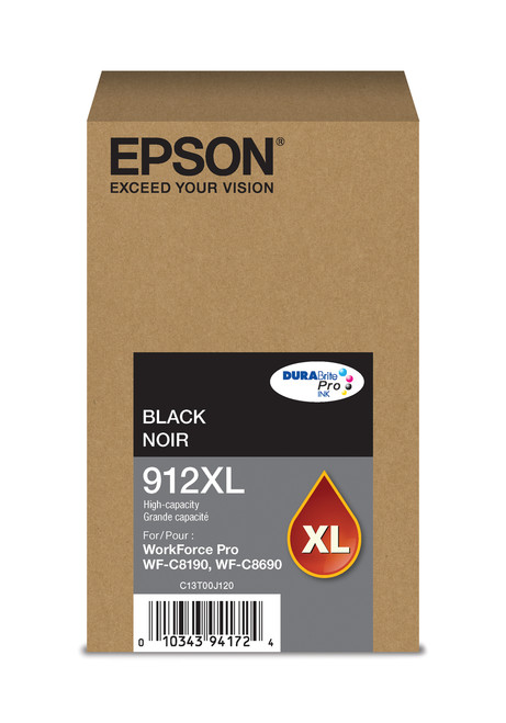 Epson T912XL Black Ink 5,800 Page Yield Image 1