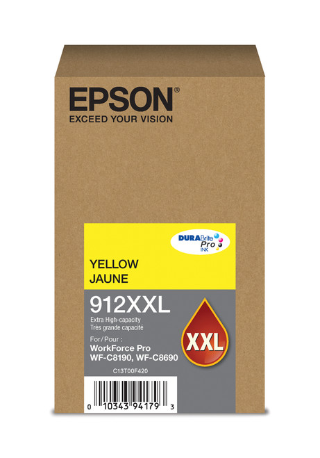 Epson T912XXL  Yellow Ink 8,000 Page Yield Image 1