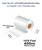Brother Titan 4.33" x 1476 ft (110mm x 450m) R510W White Durable  Resin Ribbon For Polyester / Vinyl