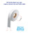 PST104 BLN 4" x 656 Ft Sew-On Wash Care Label | Silver Polyester Satin