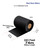 Zebra 4.33" x 243 Feet (110mm x 74m) HL101 Black Textile Resin Ribbon with Ink OUT