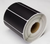 Black 2-Inch Circle Glossy Polyester Thermal Transfer Labels 700/Roll - 1in Core - 4in OD