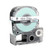 218BWPX 3/4" White Glossy Polyester Label PX Tape Image 1