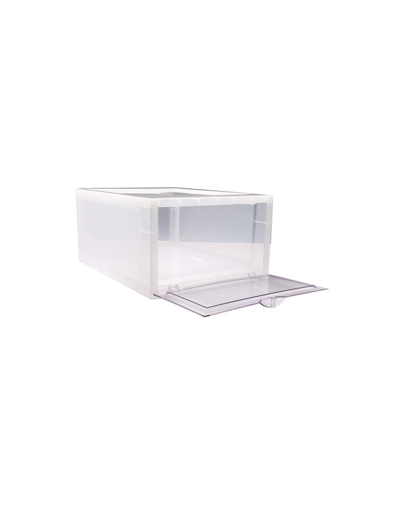clear plastic shoe rack on Clear Shoe Box Storage Box Display Box 99478 2 Pack