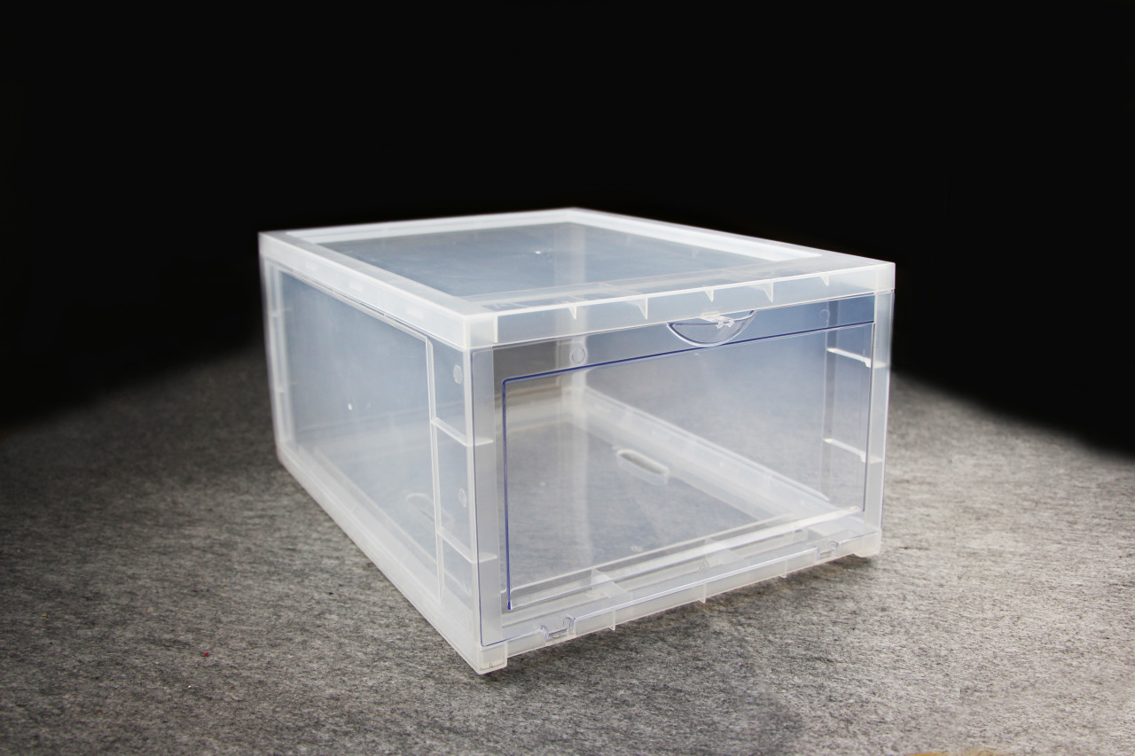 clear shoe box storage