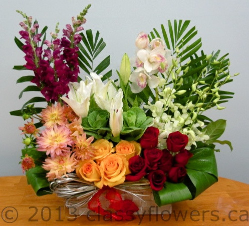 “Be Mine” Mixed Flower Arrangement 