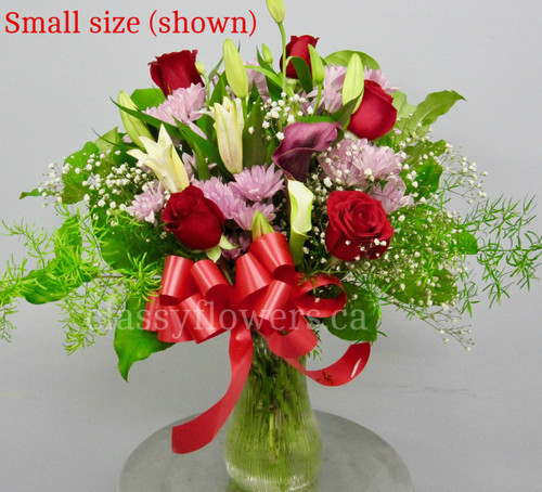 Mixed Flowers Vase Delight