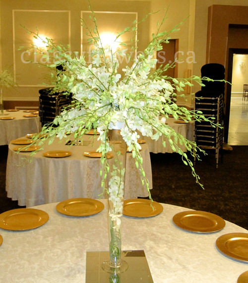 Dendrobium Orchids Tree Table Centerpiece