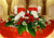 Wedding Head Table Centerpiece Red And White Flowers
