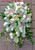 White Cymbidium, Dendrobium Orchids  And Roses Cascading Bridal Bouquet 