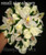 Cascading Bridal Bouquet Cream Roses And Cymbidium Orchids