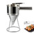 Pancake Batter Dispenser Mixer Stainless Steel Funnel Design with Stand Rack 1000 ML Waffle Batter Dispenser Pancake Maker Cooking Baking Tools