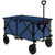 Outdoor Folding Wagon Cart with Adjustable Handle and Universal Wheels