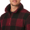 Men's Wrangler Sherpa 1/4 Zip Plaid Sweater