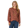 Women's Wrangler Floral Ribbed Rust Top