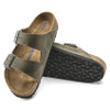 Birkenstock Arizona Faded Khaki Oiled Leather Soft Footbed