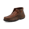 Women's Twisted X Chukka Driving Moc Brown/Tooled Flowers