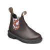 Kid's Blundstone 2395 Brown with Butterfly Lilac Elastic