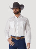 Men's Wrangler White Western Snap Shirt