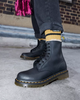 Dr. Martens Women's 1460 Serena Faux Fur Lined Leather Boot Black Burnished Wyoming