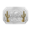 Montana Silversmiths Desert Joy Cactus Wolf Buckle