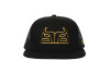 Baredown Brand Black&Gold Flat Mesh Back Ball Cap