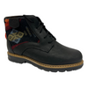 Paul Brodie Men's Black Lace up Winter Boot with Coyote Pendleton Blanket