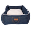 Wrangler Dark Blue Sherpa Rope-Trimmed Cuddler Box Bed