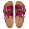 Birkenstock Arizona Oiled Leather Festive Fuchsia Sandal 